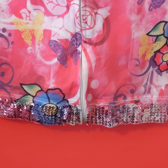 Popping pink sequined hoodie - Picture 3 of 5